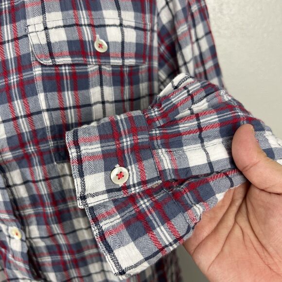 Kyla Seo Floral Embroidered Shirt XS Oversized Button Up Coastal Cowgirl Boho - Picture 10 of 15